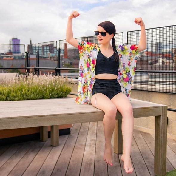 Stoma schwimboxers mit Innentasche als Beutelhalter